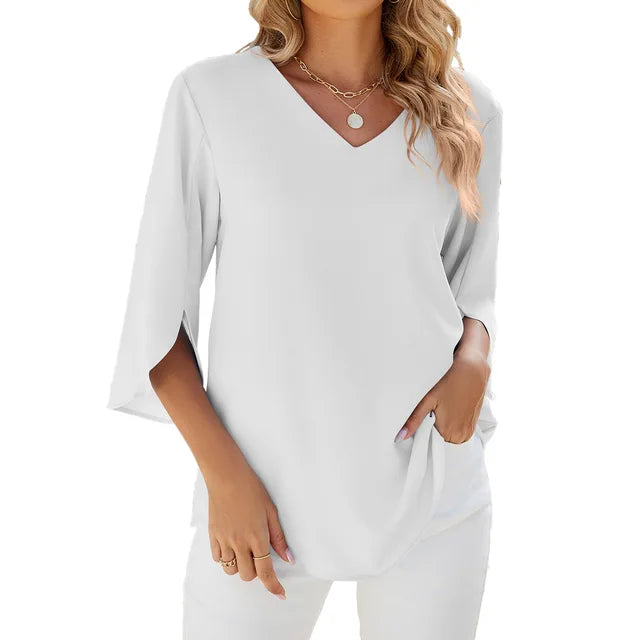 Esmira™ | V-neck blouse