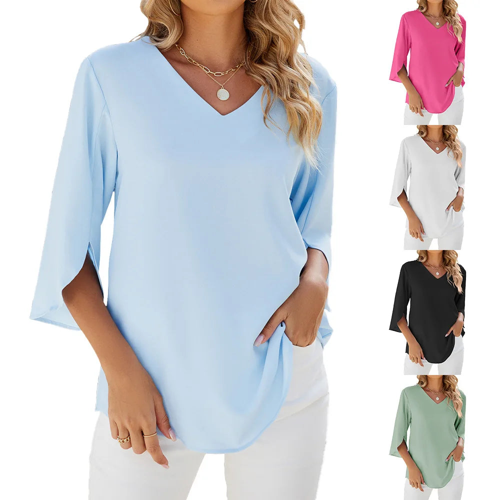Esmira™ | V-neck blouse