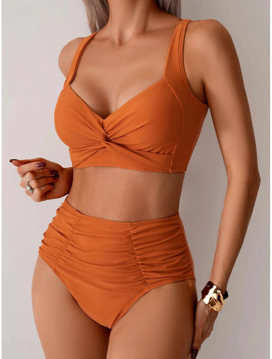 Lisbeth - Ruched Fabric Bikini