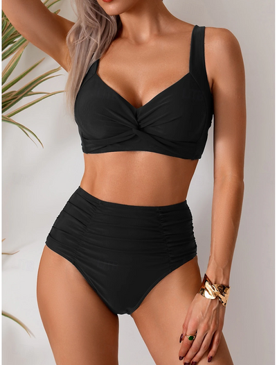 Lisbeth - Rynket Stof Bikini