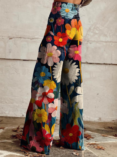Harper | Wide-Pants Floral Pattern