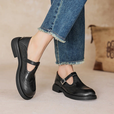 Risla | Leather Mary Janes