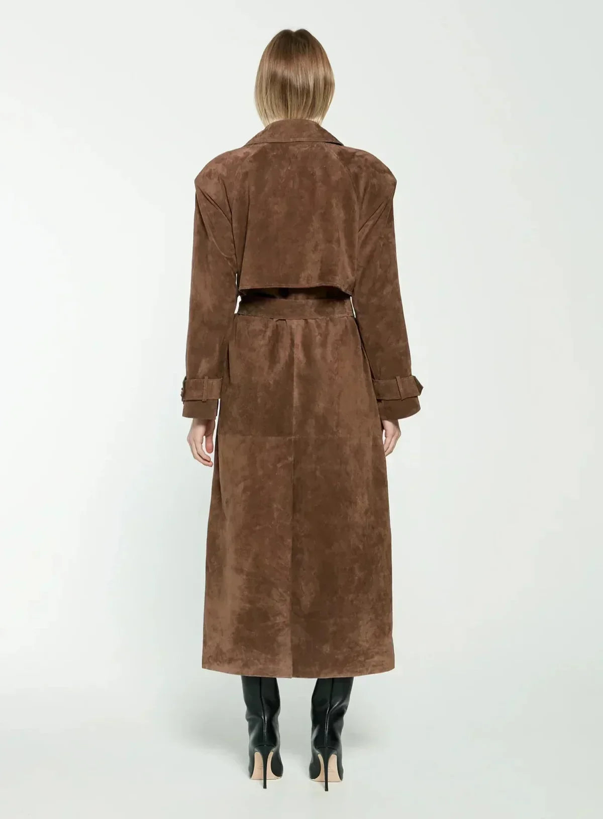 HARLOW | Trench coat in suede