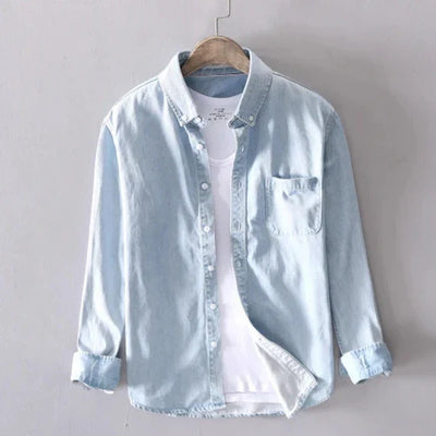 Men's Premium Denim Button Up