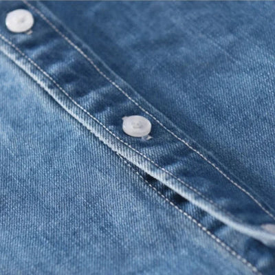 Men's Premium Denim Button Up