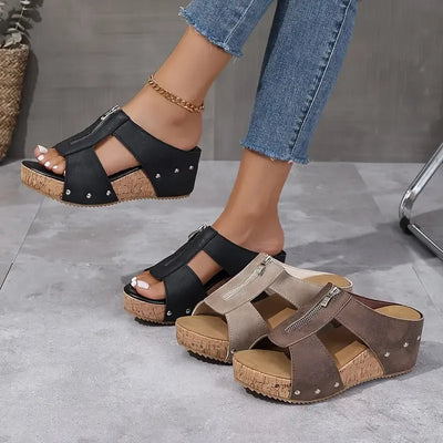 Laurelle™ | Stylish Wedge Sandals