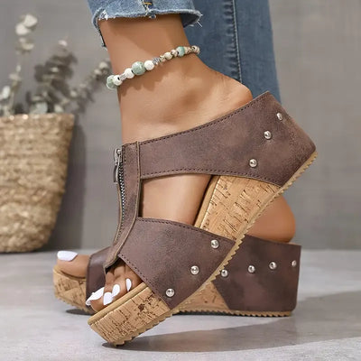 Laurelle™ | Stylish Wedge Sandals