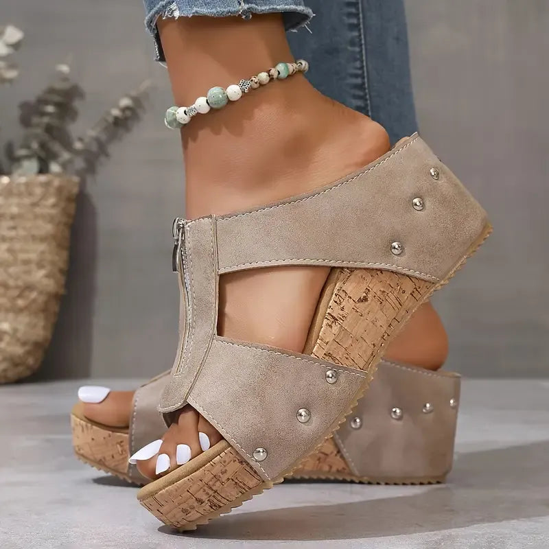 Laurelle™ | Stylish Wedge Sandals