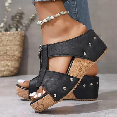 Laurelle™ | Stylish Wedge Sandals