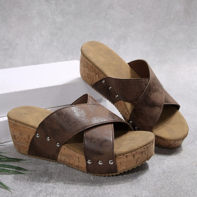 Elara™ | Boho Wedge Sandals