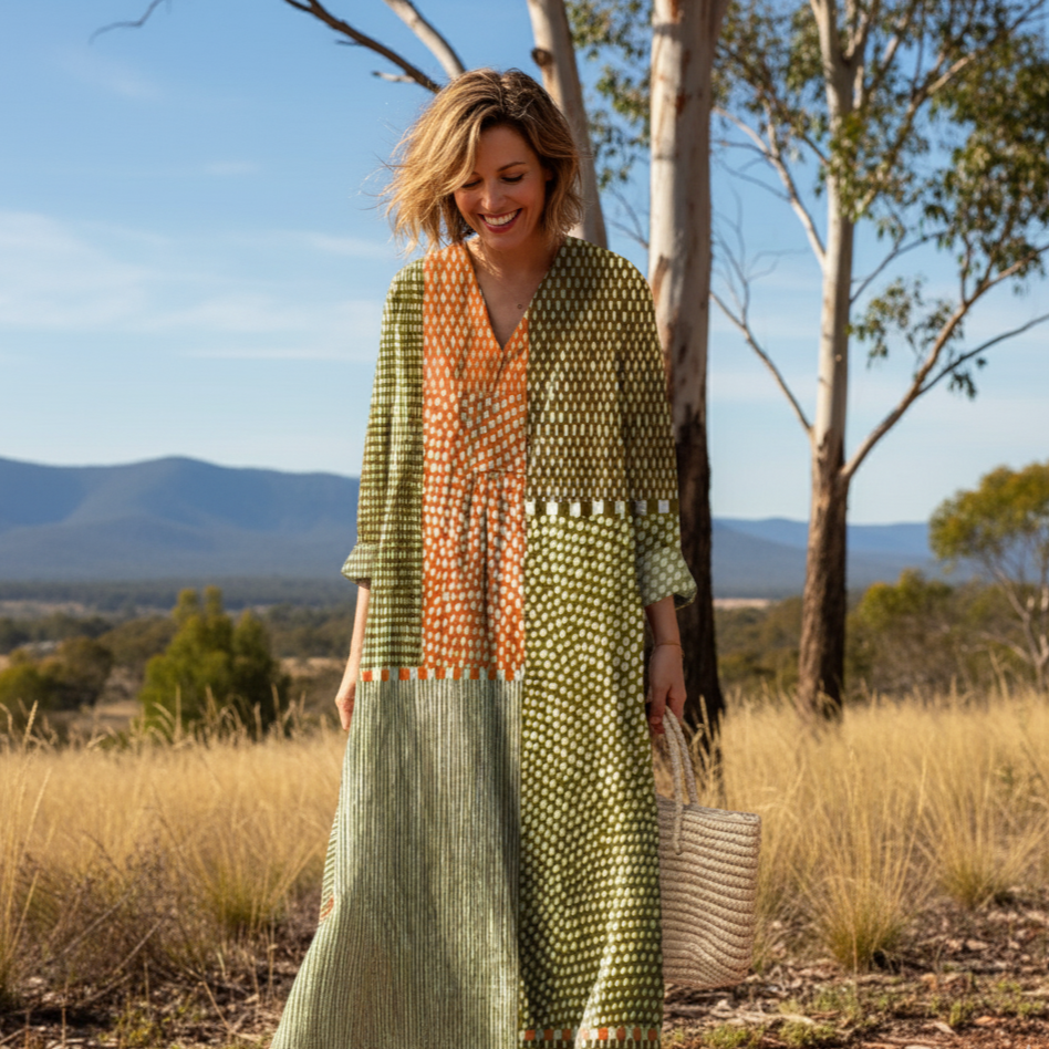 JOVITA | Elegant Geometric Dress