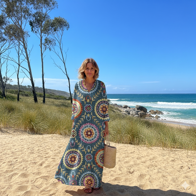 LEYA | Elegant Geometric Dress